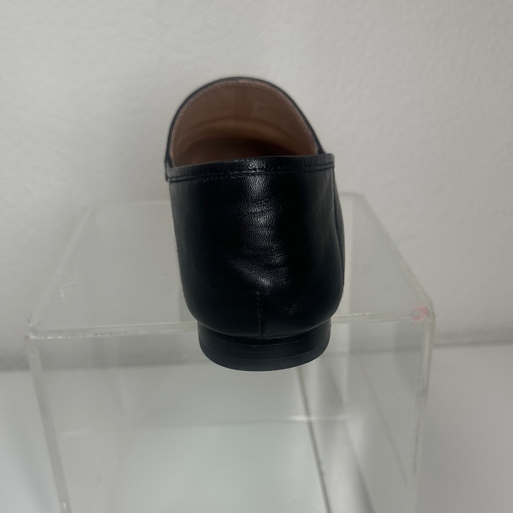 Coach Hannah Black Leather Chain Loafers - Picture 4 of 8